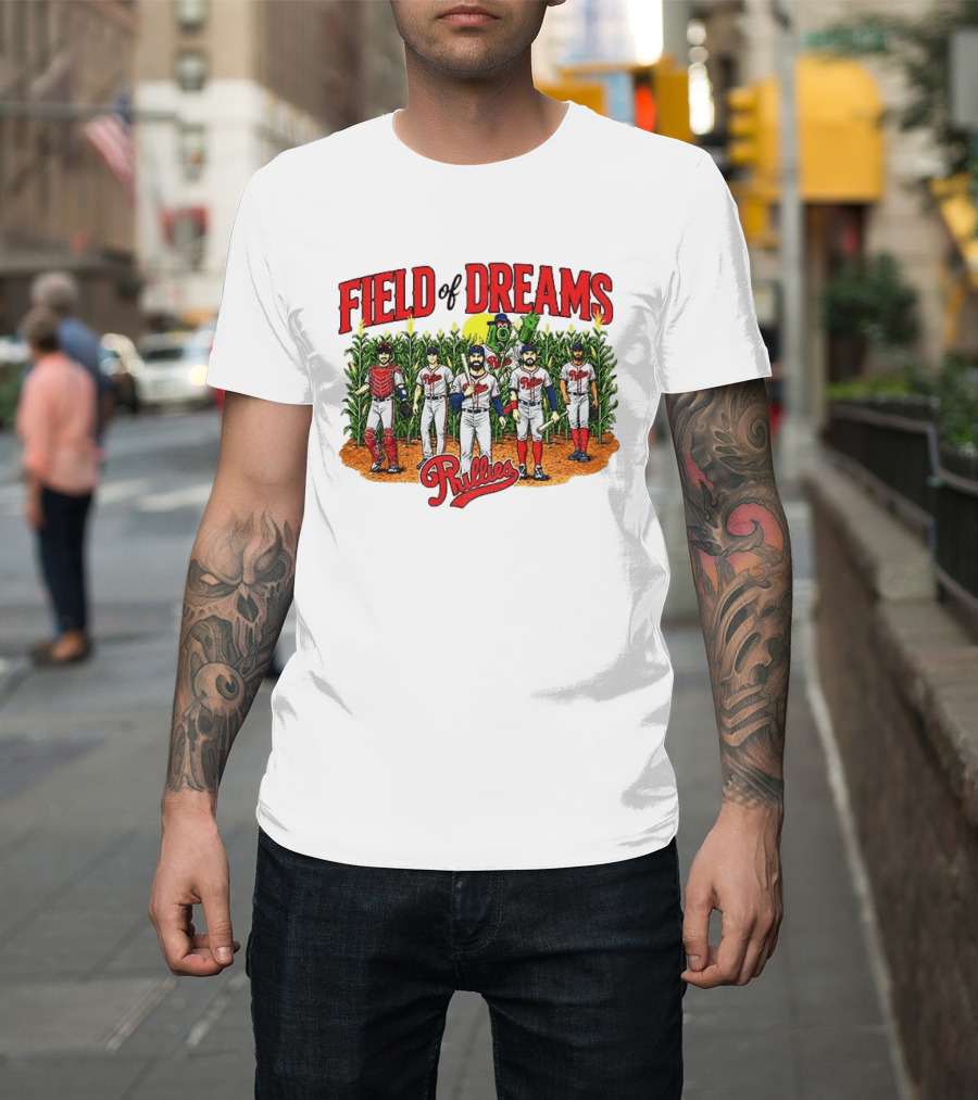 MLB Phillies Field Of Dreams 2026 Dyersville Iowa Cornfield Event T-Shirt