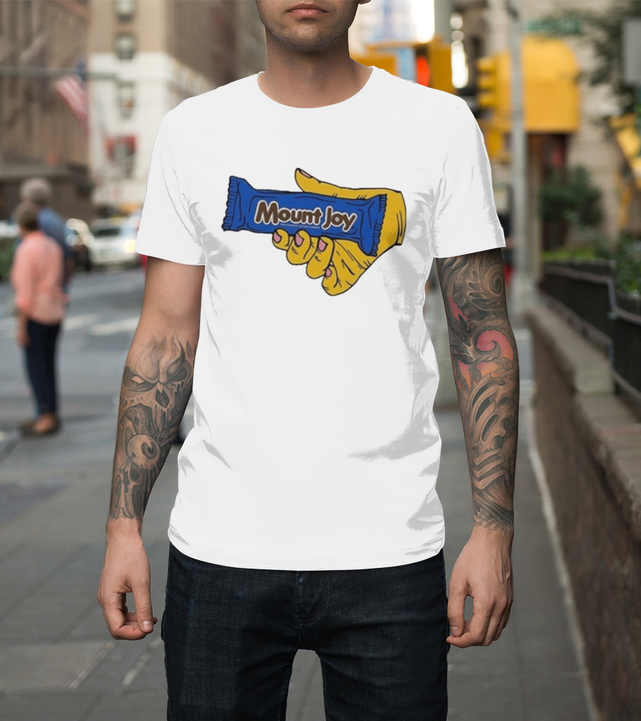 Mount Joy Candy Wrapper Hand Holding T-Shirt