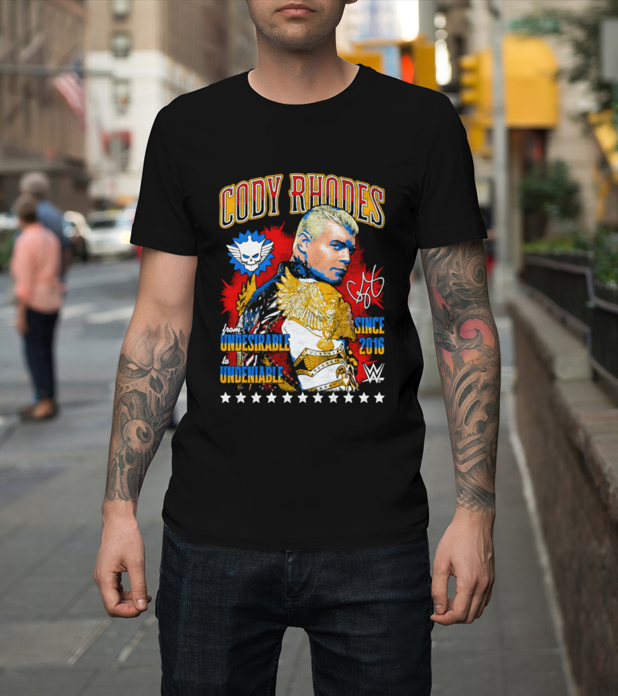 Cody Rhodes Unbreakable Since 2008 WWE Star Signature T-Shirt