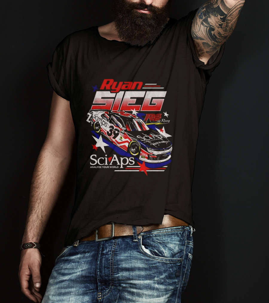 Ryan Sieg NASCAR SciAps Chevrolet Camaro 39 Racing Car T-Shirt