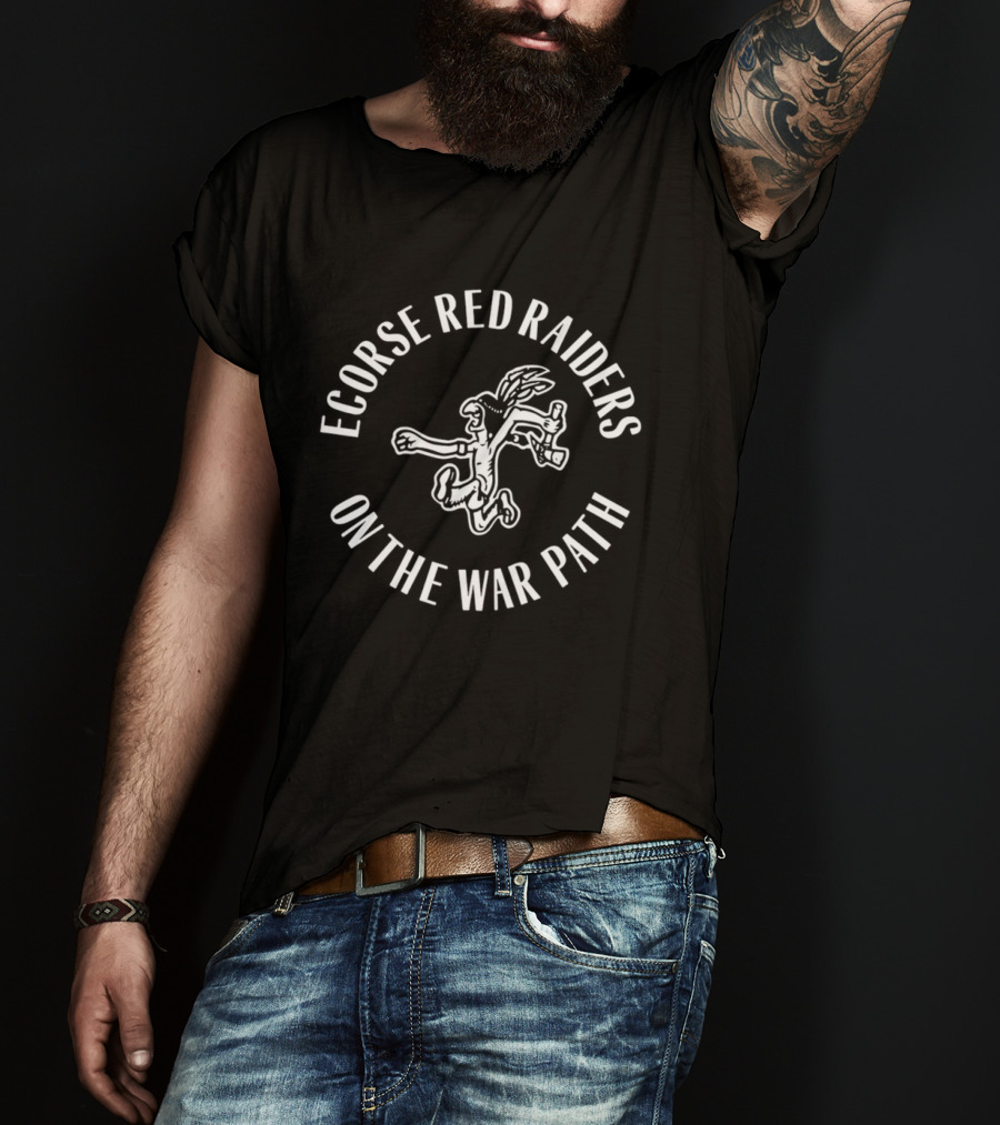 Ecorse Red Raiders On The War Path Jumping T-Shirt