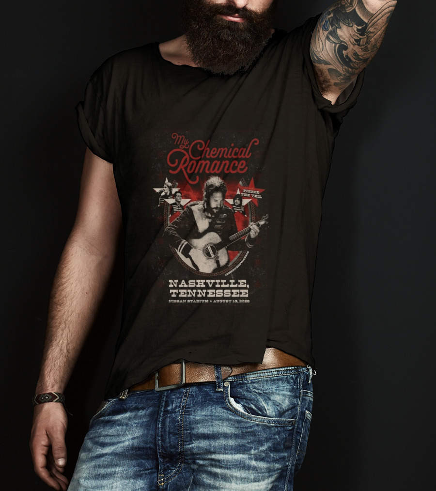 My Chemical Romance Nashville Tennessee Pierce The Veil Nissan Stadium August 10 2026 T-Shirt