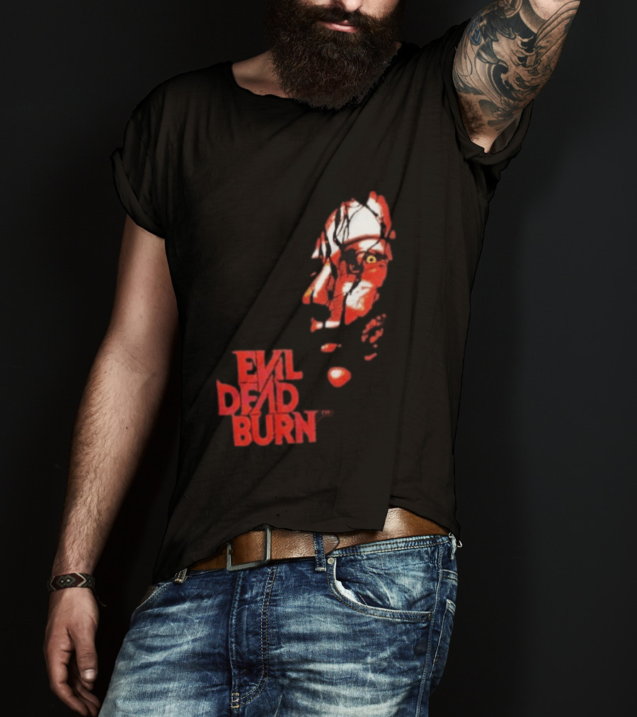 Halloween Horror Nights 2026 Evil Dead Burn Face Red T-Shirt