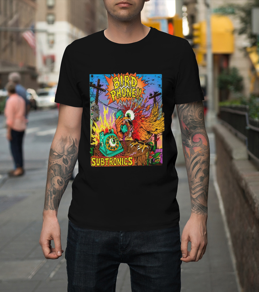 SUBTRONICS Bird Phone 2026 Friday Explosion T-Shirt