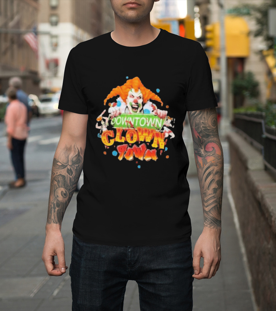 Halloween Horror Nights Downtown Clown Town Creepy Carnival Clown T-Shirt