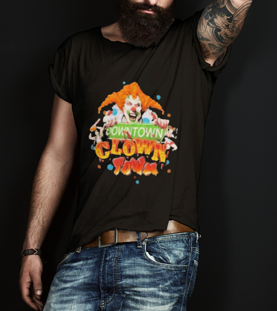 Halloween Horror Nights Downtown Clown Town Creepy Carnival Clown T-Shirt