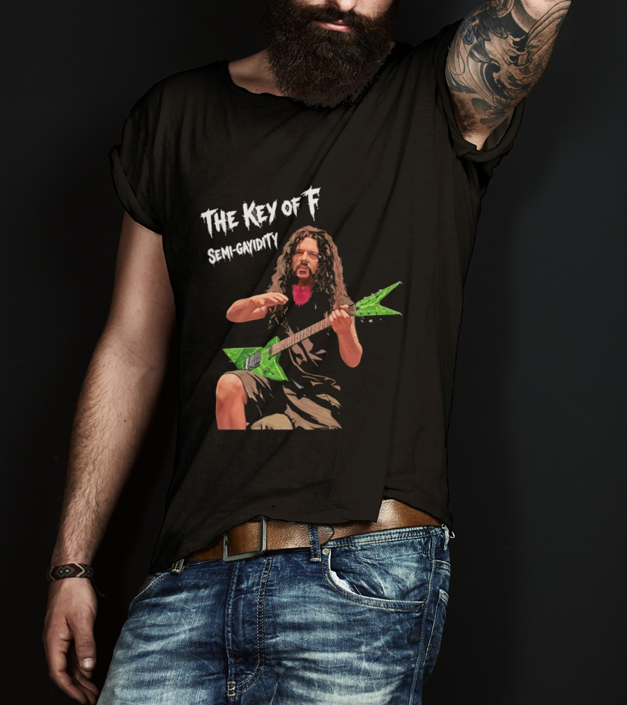 The Key Of F Semi Gayidity Dimebag Darrell Guitarist T-Shirt