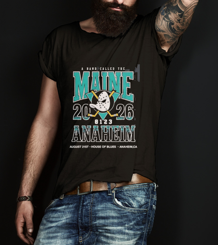 A Band Called The Maine 2026 Anaheim House Of Blues August 21 Event T-Shirt