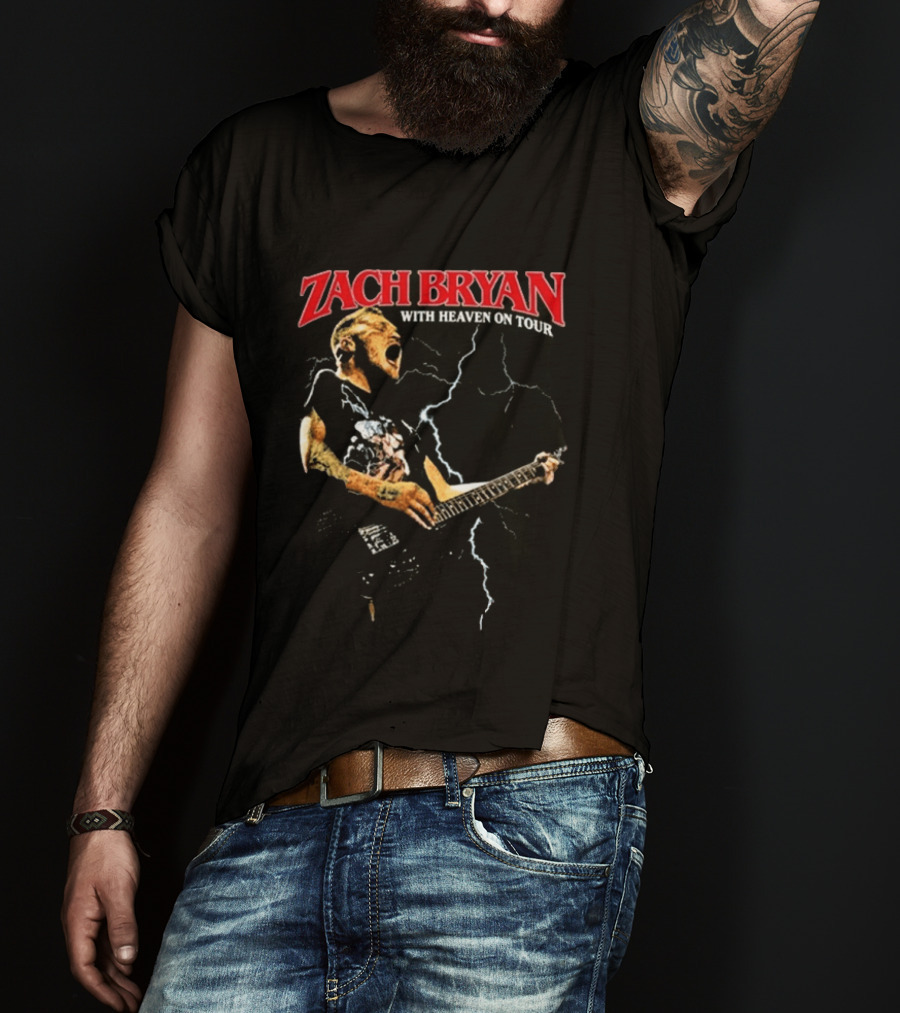 Zach Bryan With Heaven On Tour Live 8.13.2026 Empower Field Mile High Denver Co T-Shirt