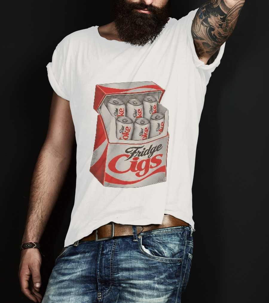 Fridge Cigs Box With Diet Coke Cans T-Shirt