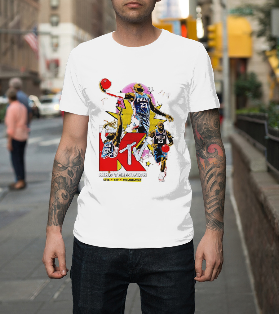King Television Philadelphia 23 Philadelphia 76ers NBA KTV MTV Live T-Shirt