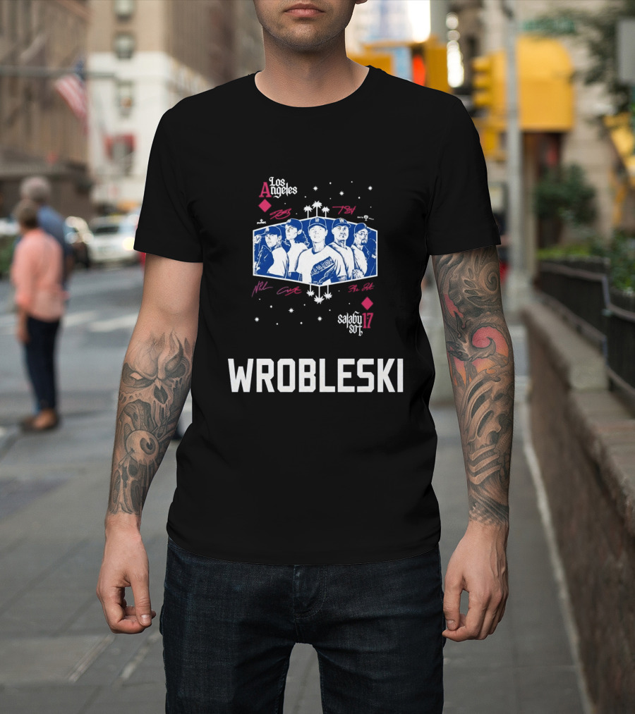 Los Angeles Dodgers 2026 Aces Wrobleski Team Players T-Shirt
