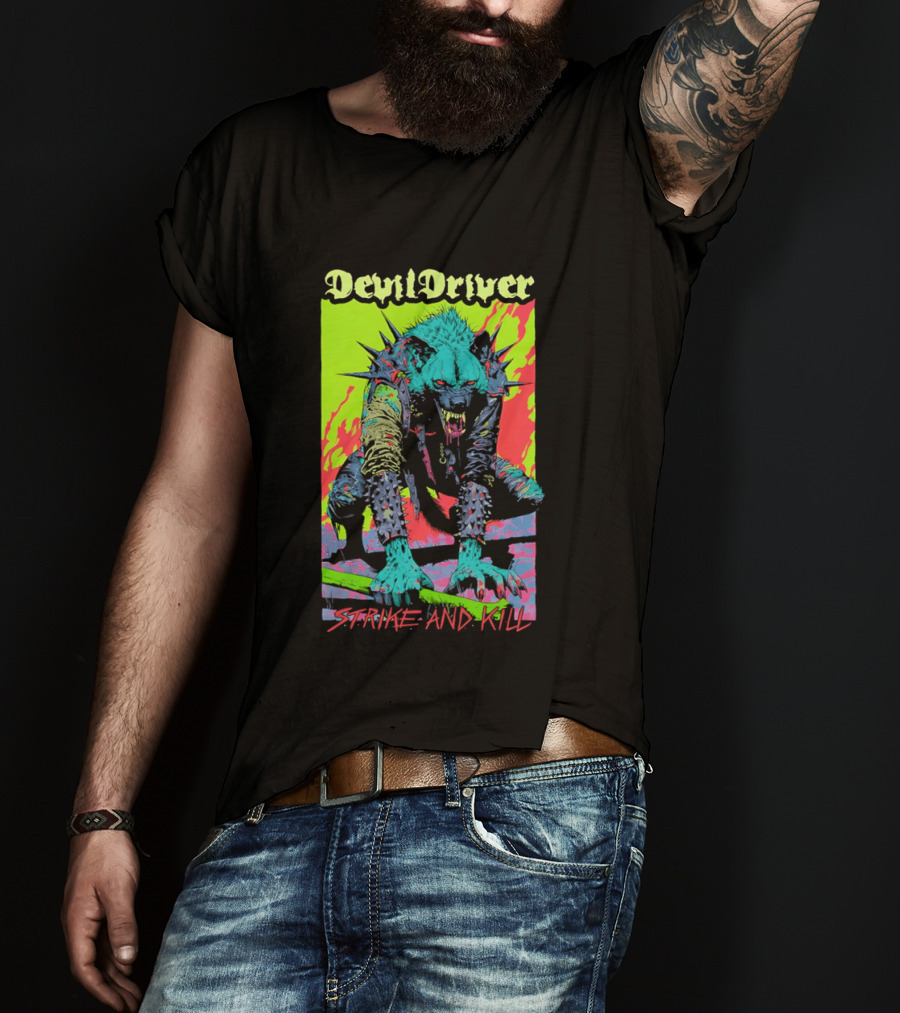 DevilDriver Strive And Kill Bone Hyena T-Shirt