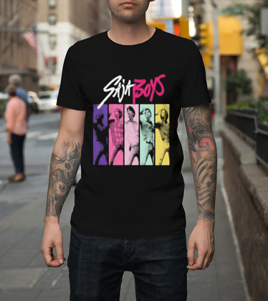 Saja Boys Kpop Demon Hunters World Tour Colorful T-Shirt
