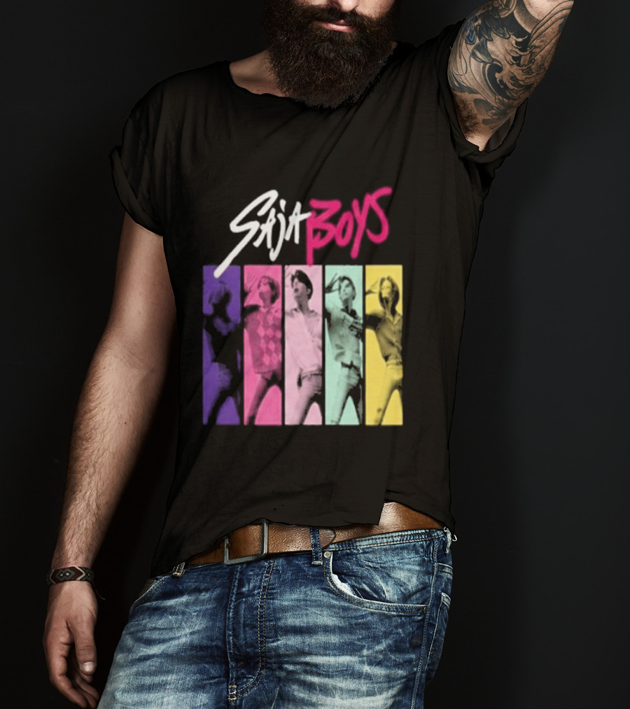 Saja Boys Kpop Demon Hunters World Tour Colorful T-Shirt