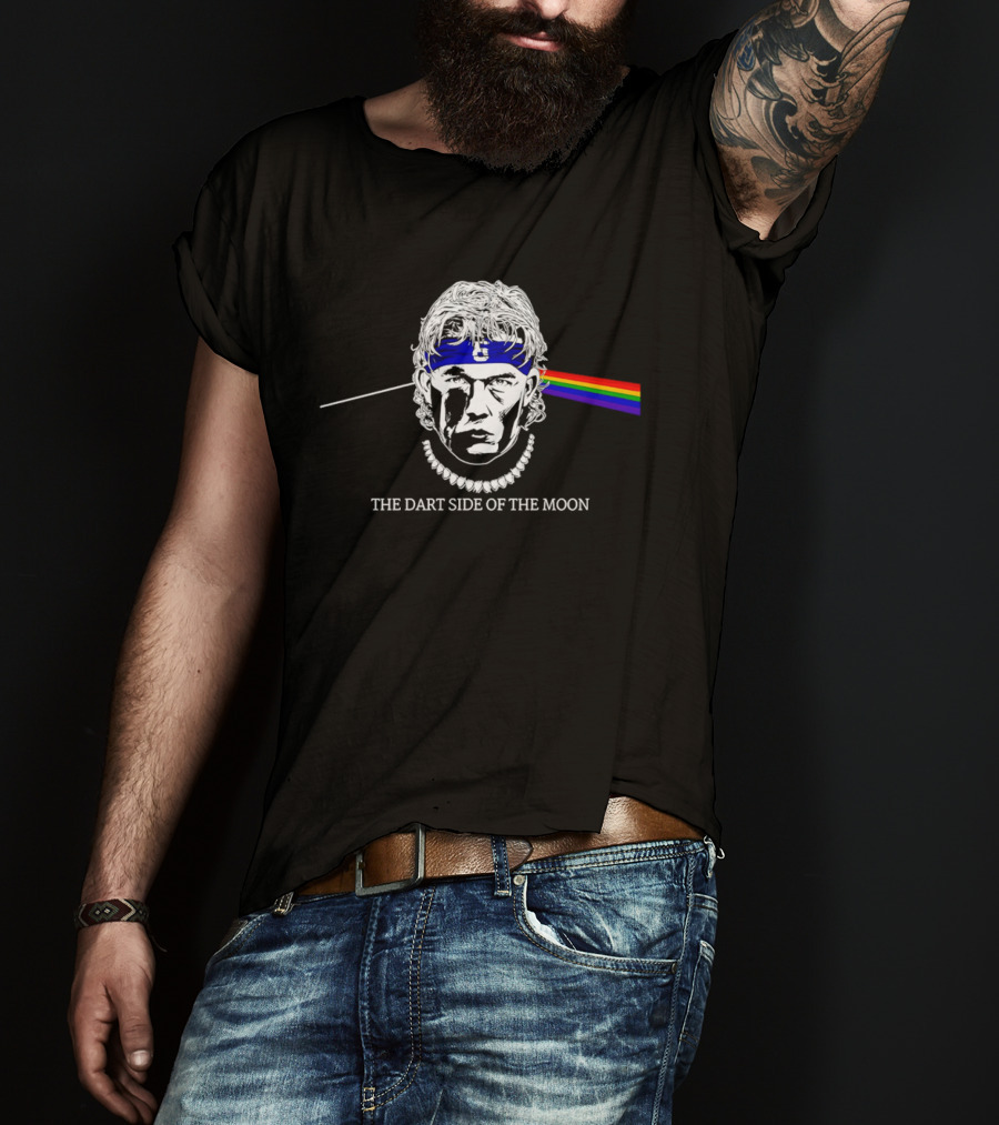 The Dart Side Of The Moon Rainbow Prism Luke Littler T-Shirt