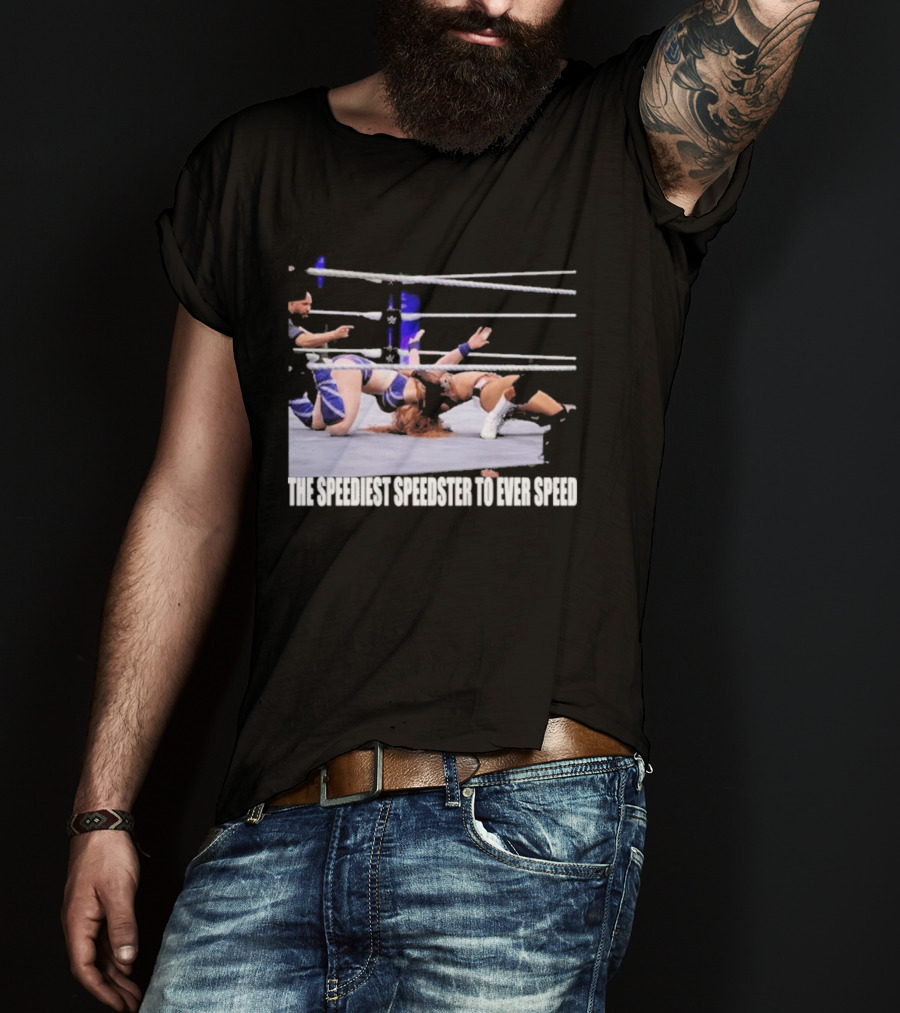 Wrensday Evolved The Speediest Speedster Wrestling Action Sequence T-Shirt