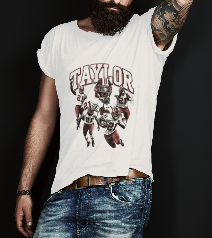 Taylor Washington Redskins 21 Northwest Stadium Football T-Shirt