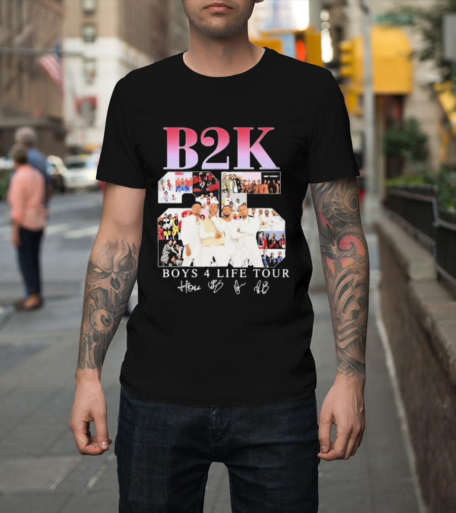 B2K 25th Anniversary Boys 4 Life Tour Signatures R&B Band T-Shirt