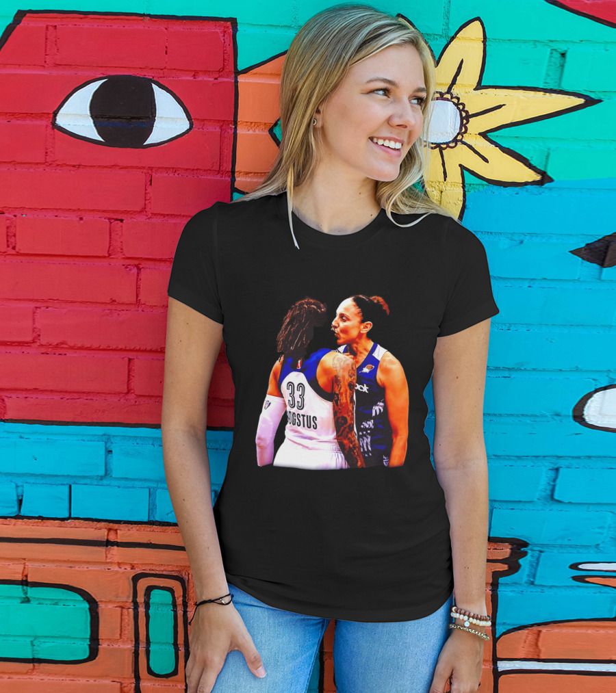 WNBA Diana Taurasi And Seimone Augustus Iconic Encounter Basketball Moment T-Shirt