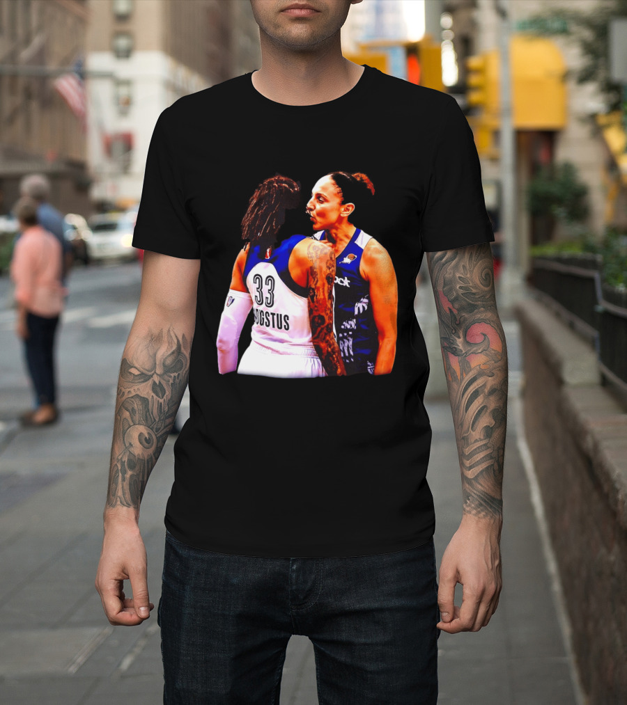 WNBA Diana Taurasi And Seimone Augustus Iconic Encounter Basketball Moment T-Shirt