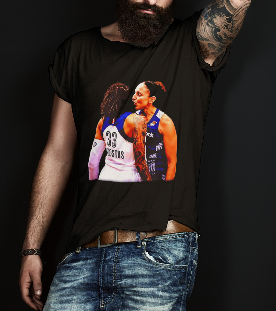 WNBA Diana Taurasi And Seimone Augustus Iconic Encounter Basketball Moment T-Shirt