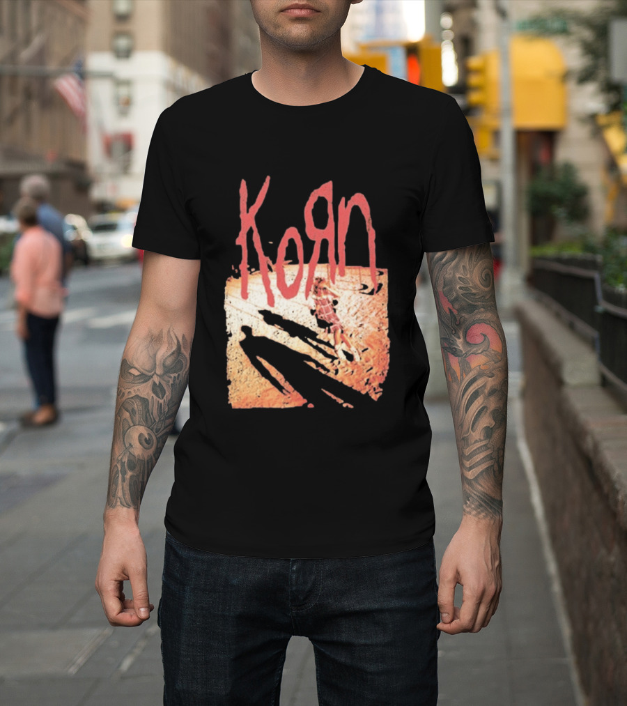 Korn Self Titled Album Cover Art With Distressed Child T-Shirt