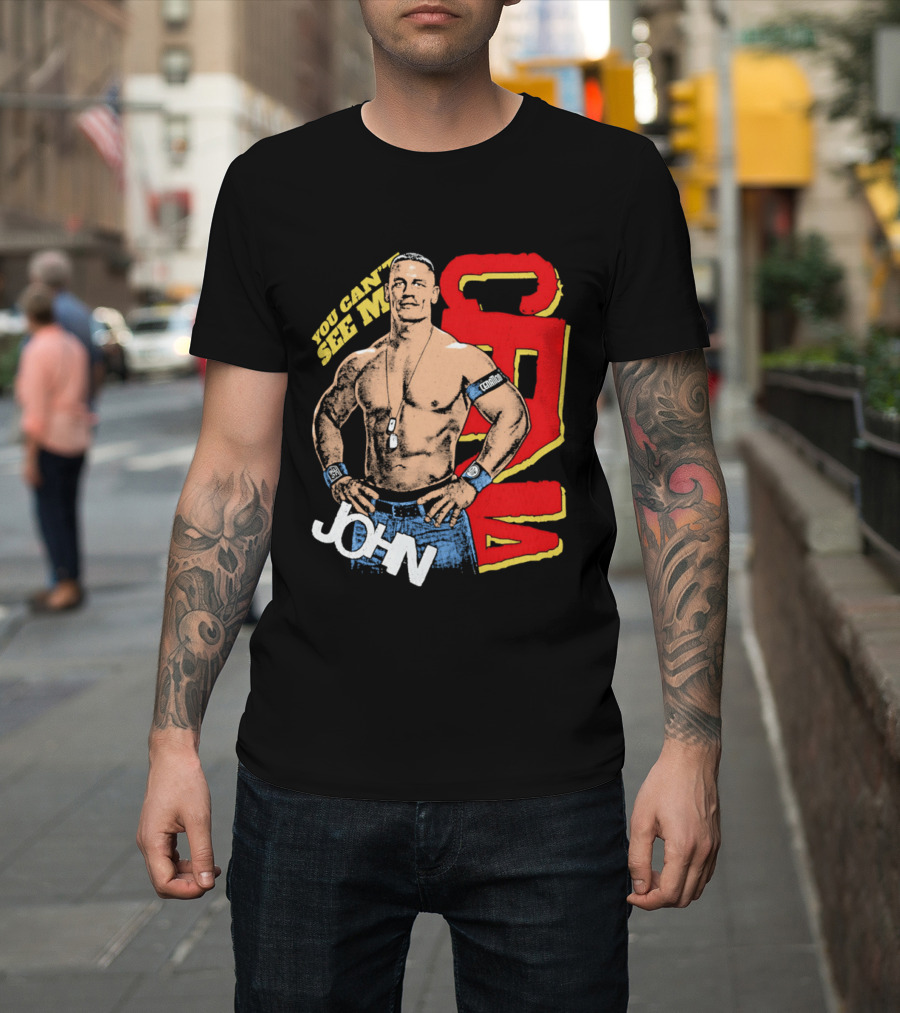 You Can't See Me John Cena Retro Style WWE Fan Favorite T-Shirt