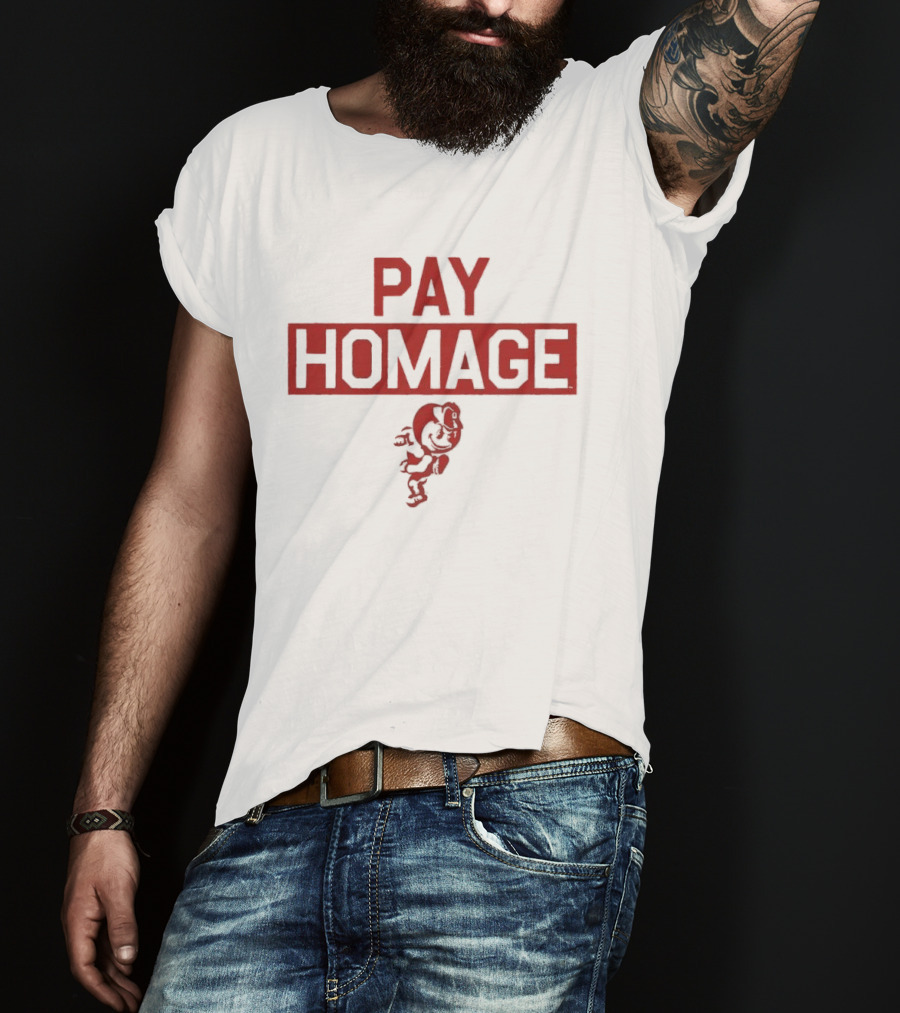 Ohio State Buckeyes NCAA Pay Homage Running Brutus T-Shirt