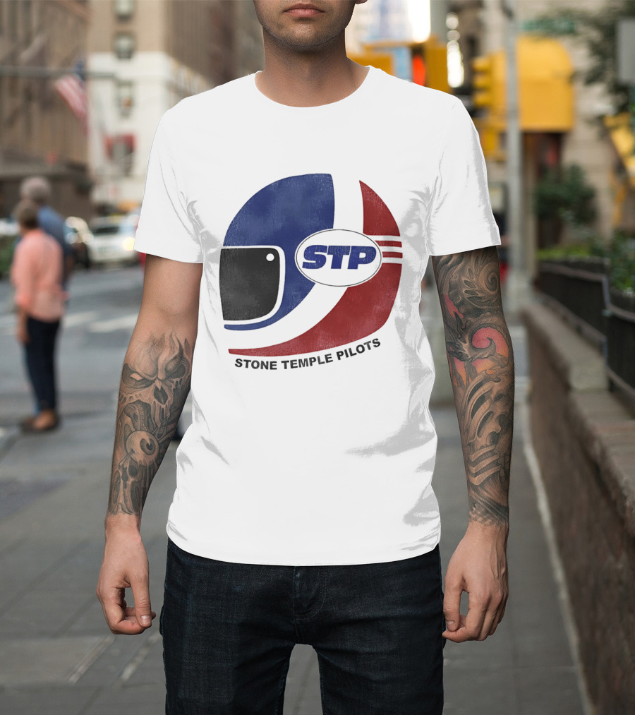 Stone Temple Pilots STP Helmet T-Shirt