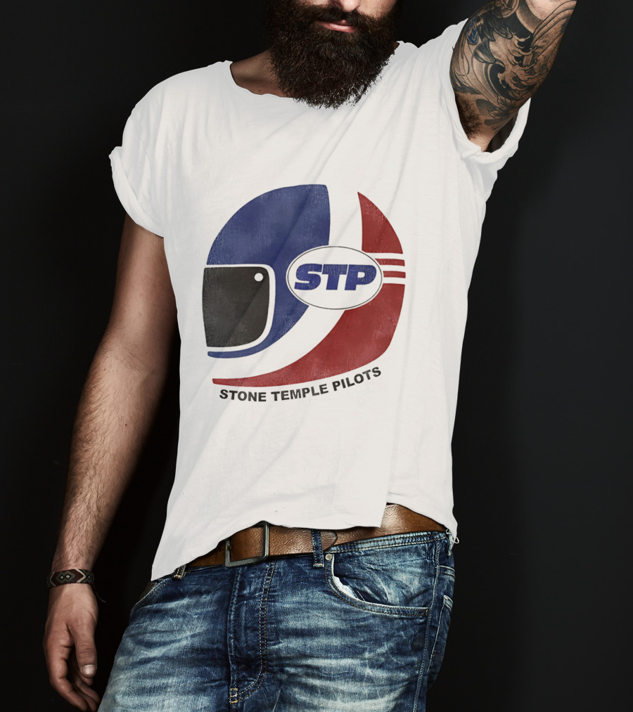 Stone Temple Pilots STP Helmet T-Shirt