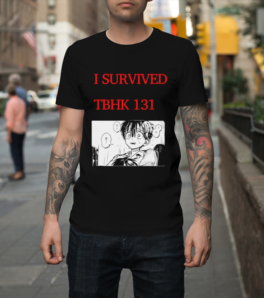 I Survived Tbhk 131 Crying Boy Manga Panel Japanese Comic Scene T-Shirt