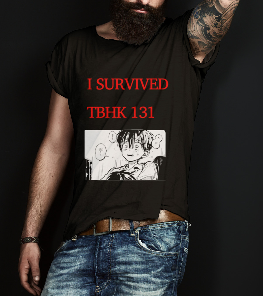 I Survived Tbhk 131 Crying Boy Manga Panel Japanese Comic Scene T-Shirt