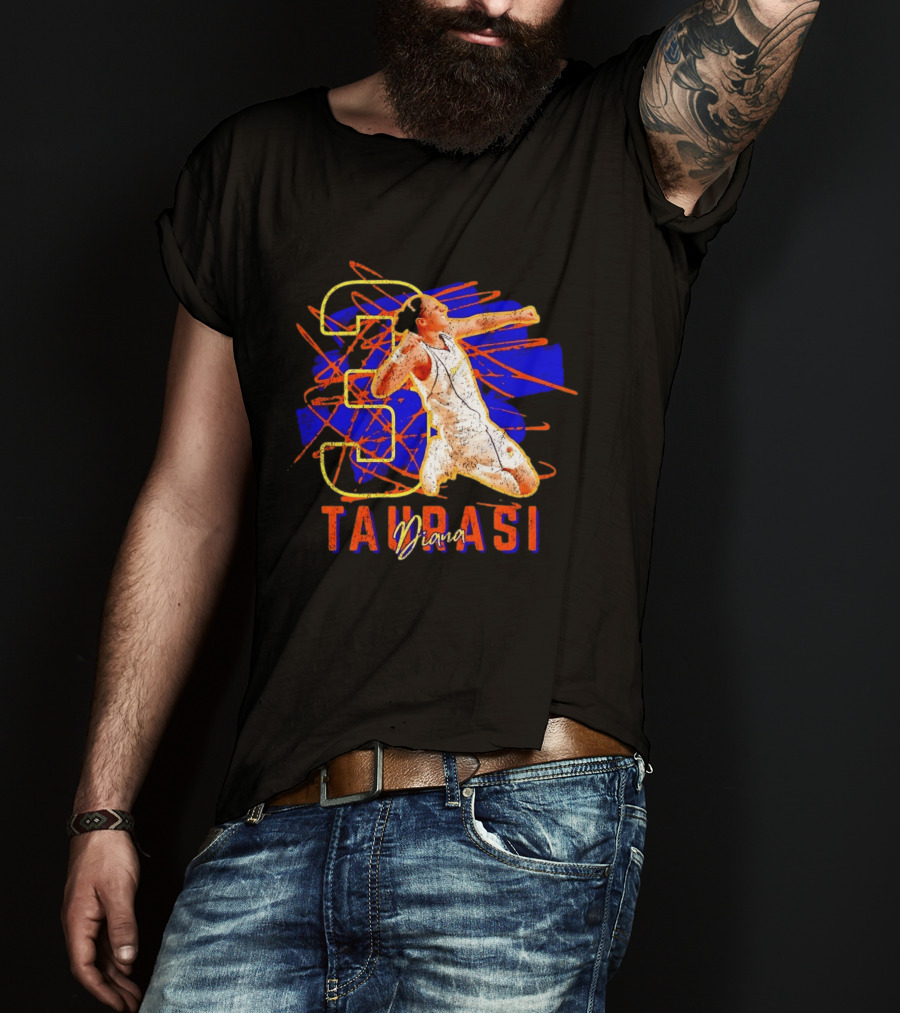 Diana Taurasi No 3 Phoenix Mercury WNBA Basketball T-Shirt