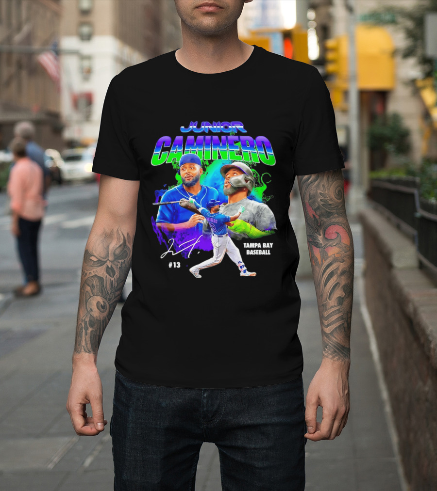 Junior Caminero Tampa Bay Baseball #13 2026 T-Shirt