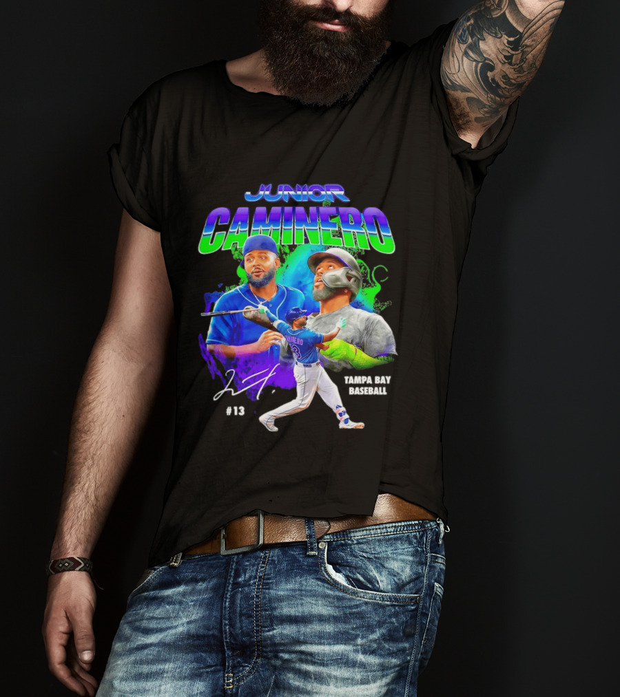 Junior Caminero Tampa Bay Baseball #13 2026 T-Shirt