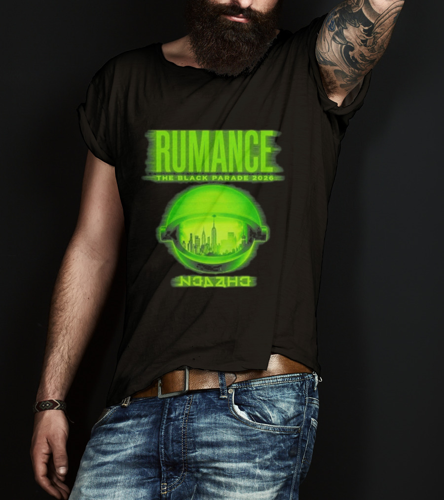 RUMANCE The Black Parade 2026 Neon Cityscape T-Shirt