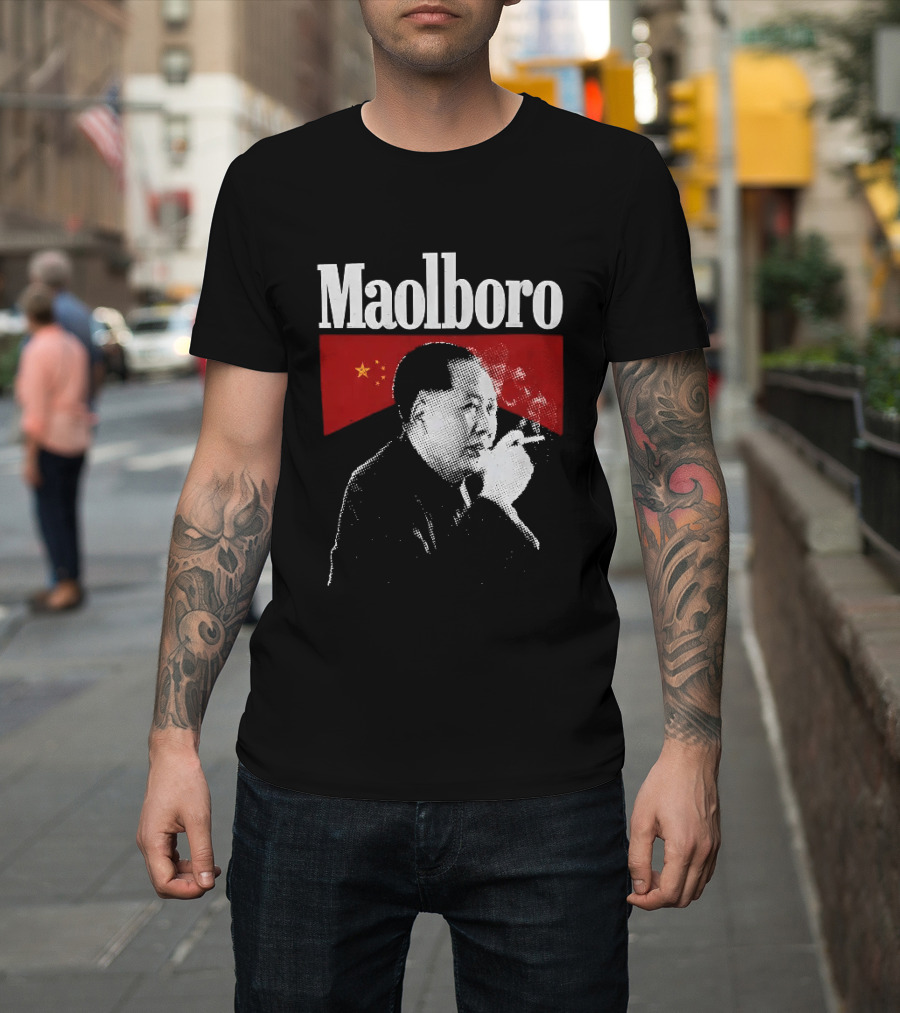 Maolboro Smoking Chairman Mao Zedong Communist T-Shirt