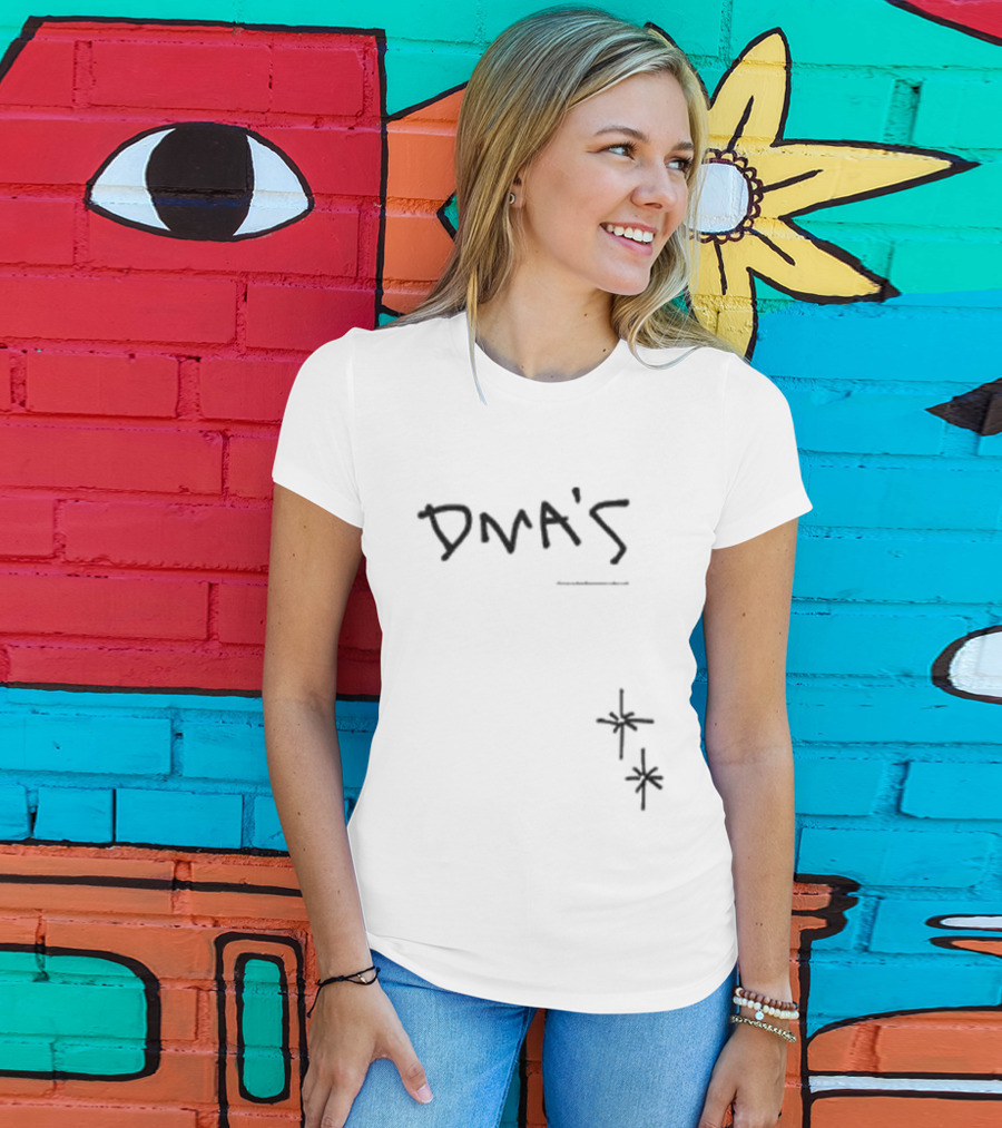 DMA'S Minimalist Album Art Tracklist With Distinctive Cross T-Shirt