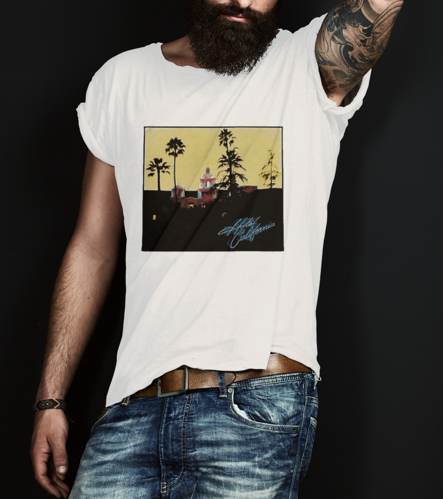 Hotel California Resort Scene 90s Eagles Justin Bieber 1995 T-Shirt
