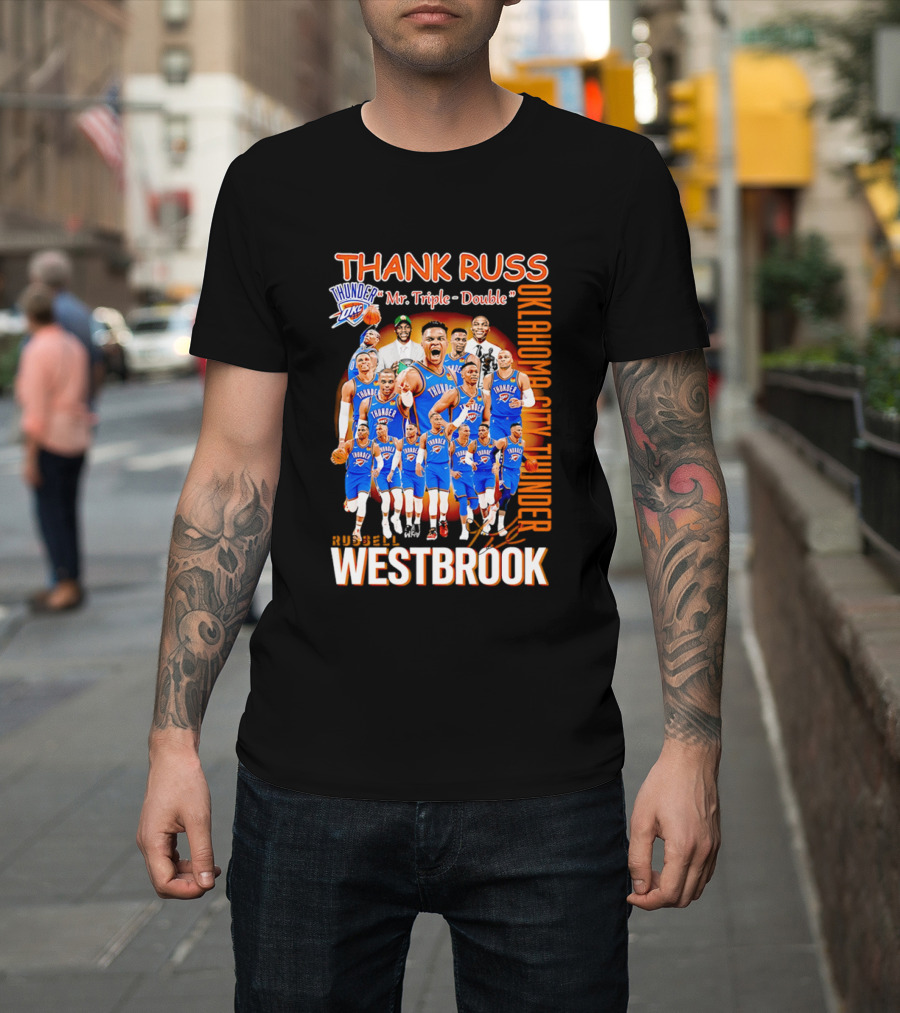 Thank Russ Mr Triple Double Oklahoma City Thunder Russell Westbrook T-Shirt