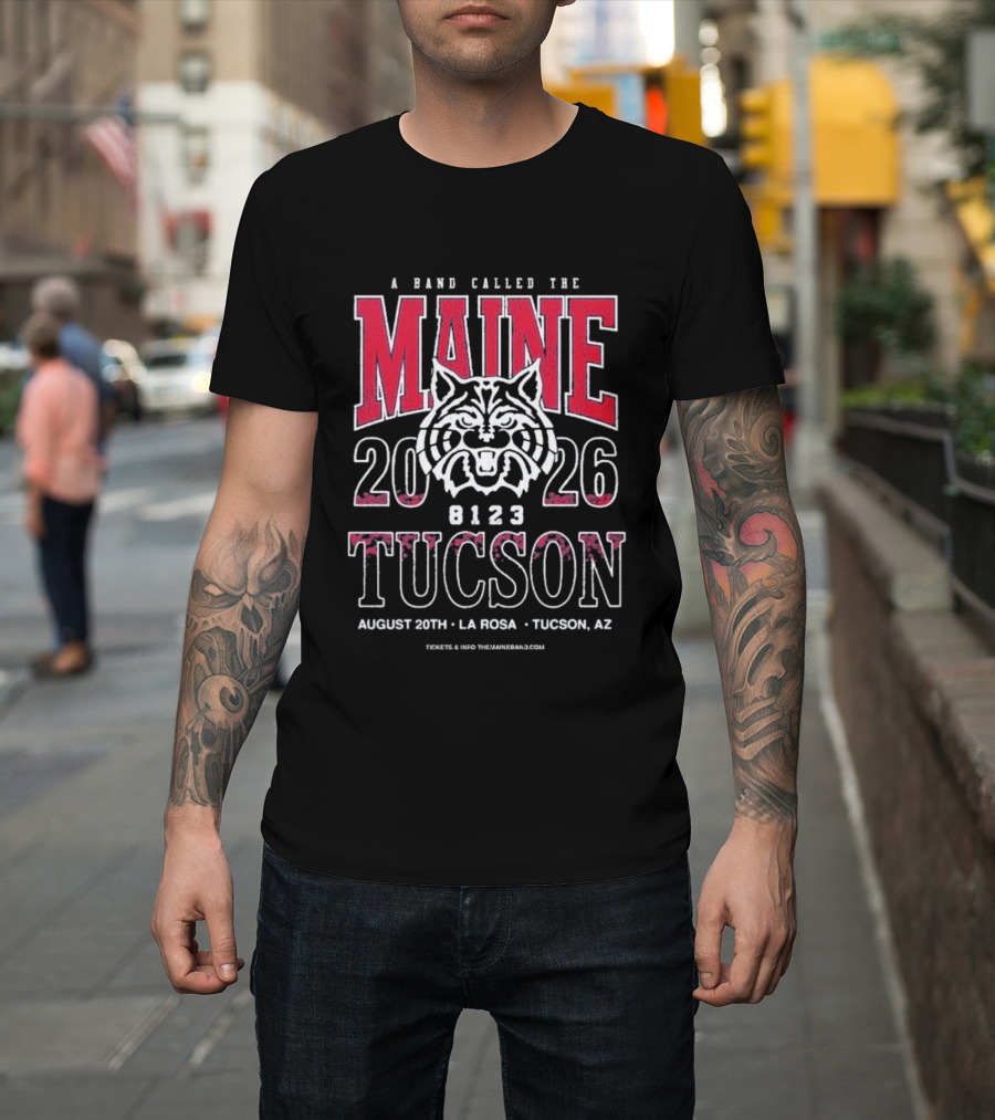 A Band Called The Maine 2026 Tucson AZ August 20th La Rosa Event T-Shirt