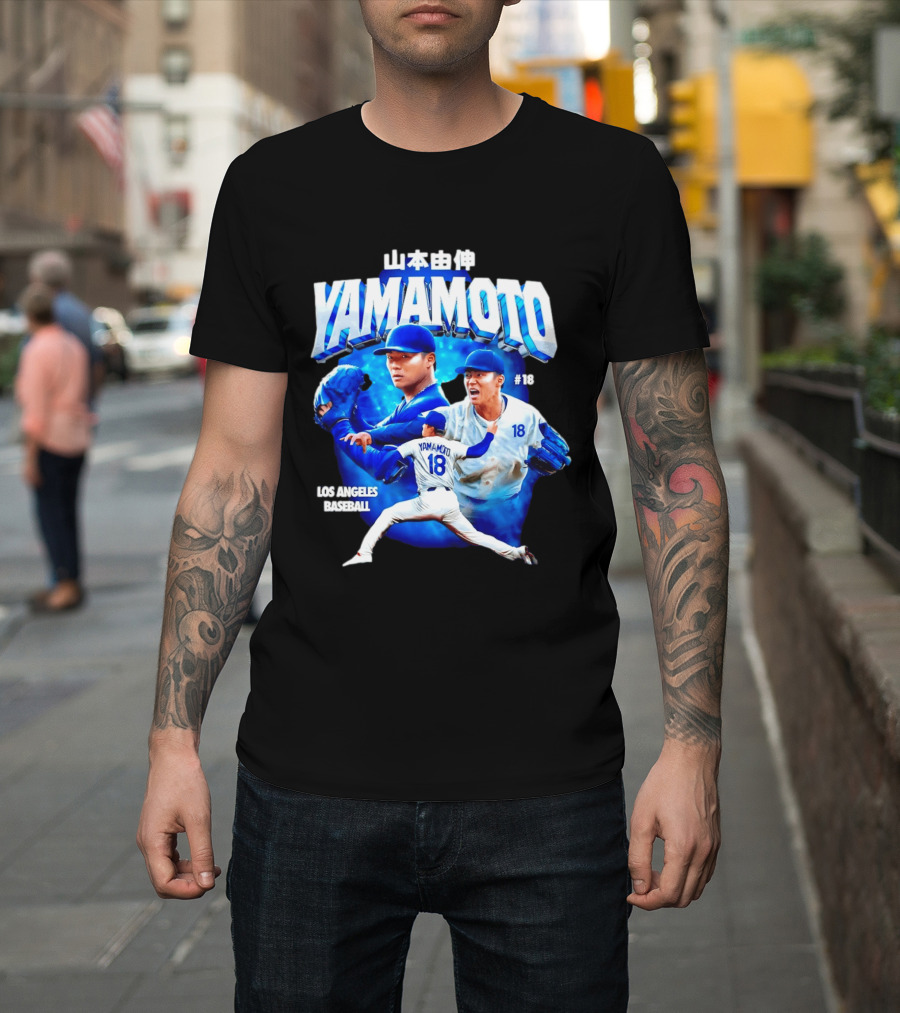 Yamamoto #18 Los Angeles Baseball 2026 T-Shirt