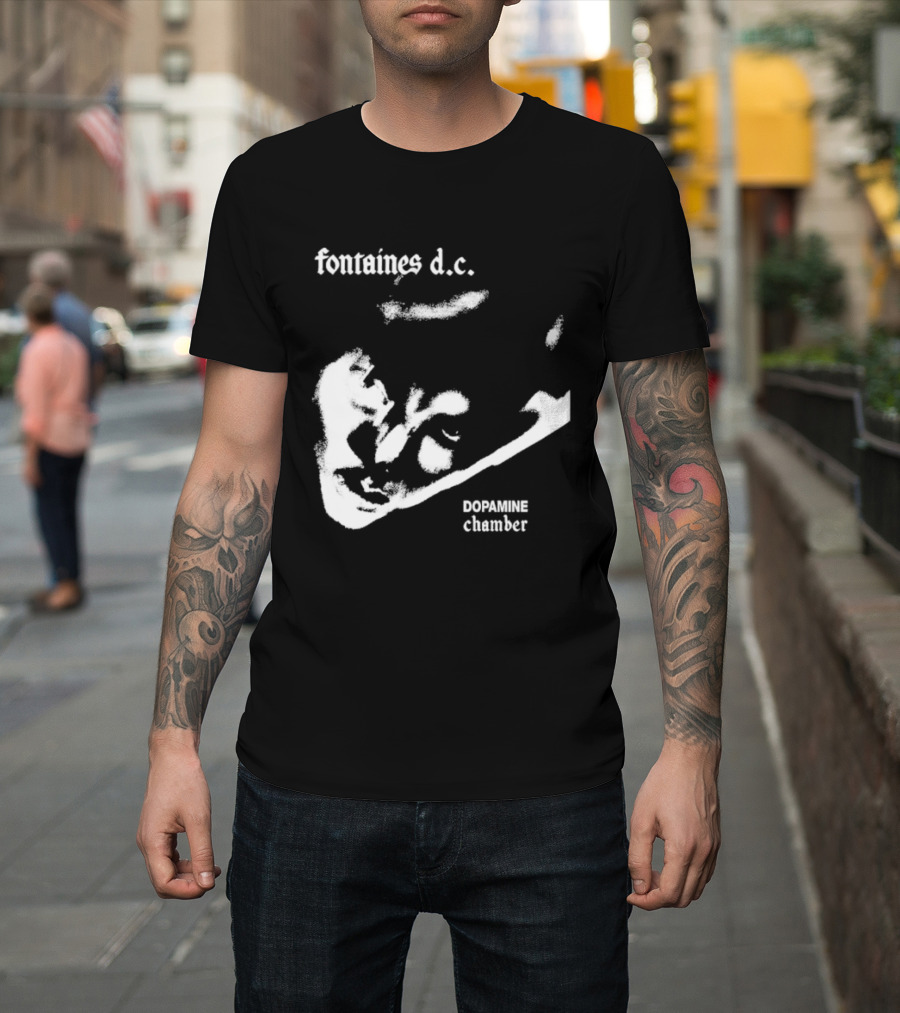 Fontaines D.C. Dopamine Chamber Black And White T-Shirt