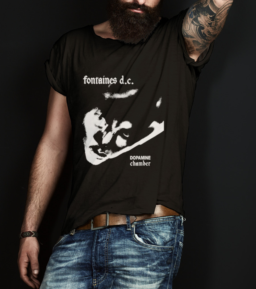 Fontaines D.C. Dopamine Chamber Black And White T-Shirt