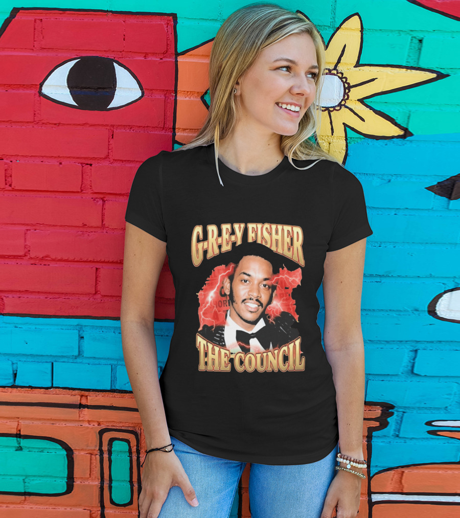 G REY Fisher The Council T-Shirt