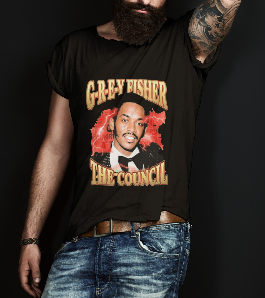 G REY Fisher The Council T-Shirt