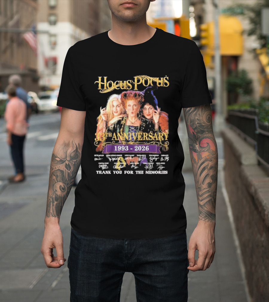 Hocus Pocus 33rd Anniversary 1993 2026 Thank You For The Memories T-Shirt