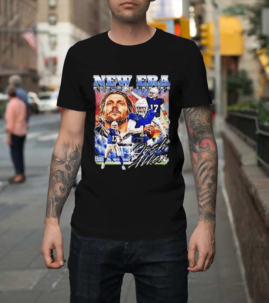 New Era Josh Allen Football Quarterback Action Number 17 Montage T-Shirt