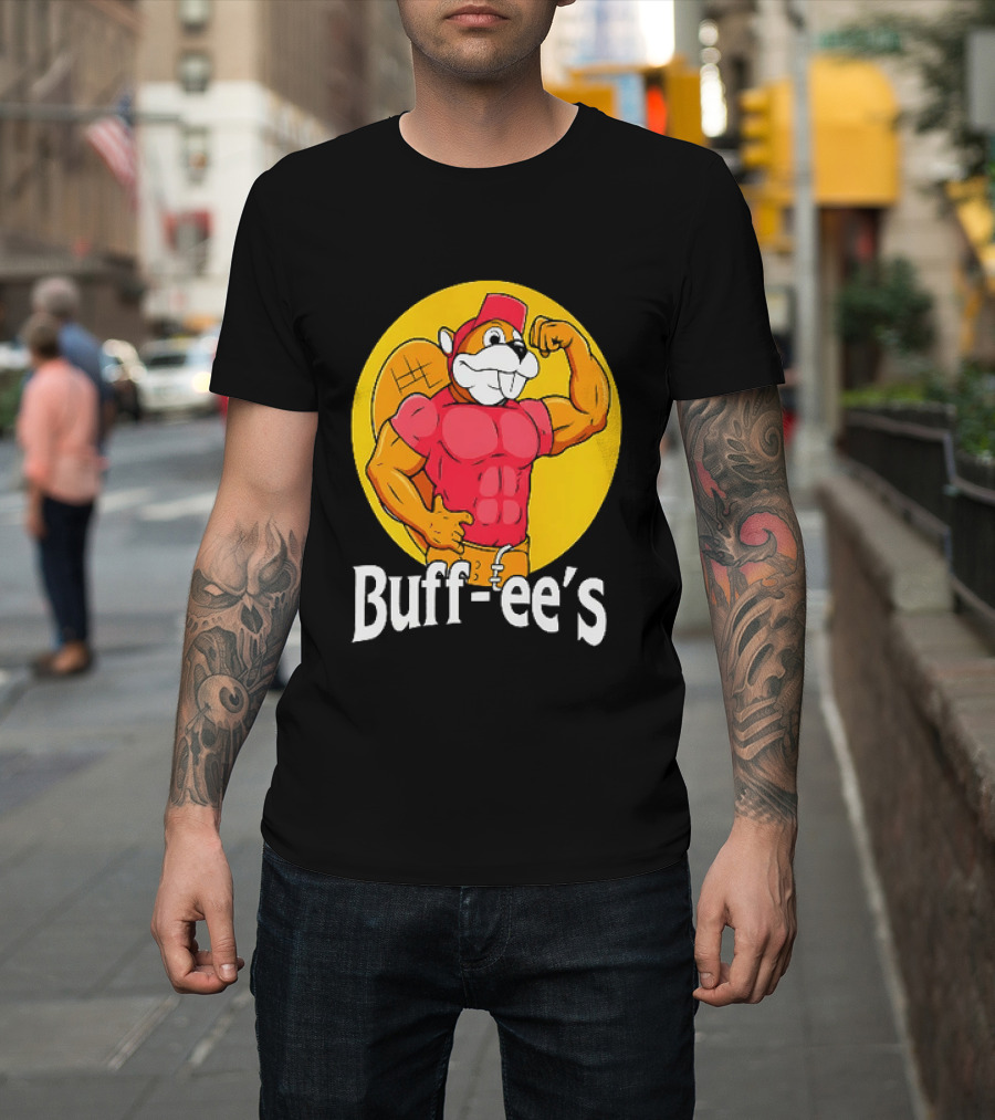 Buff Ee's Muscle Buc Ee's Beaver Fitness T-Shirt
